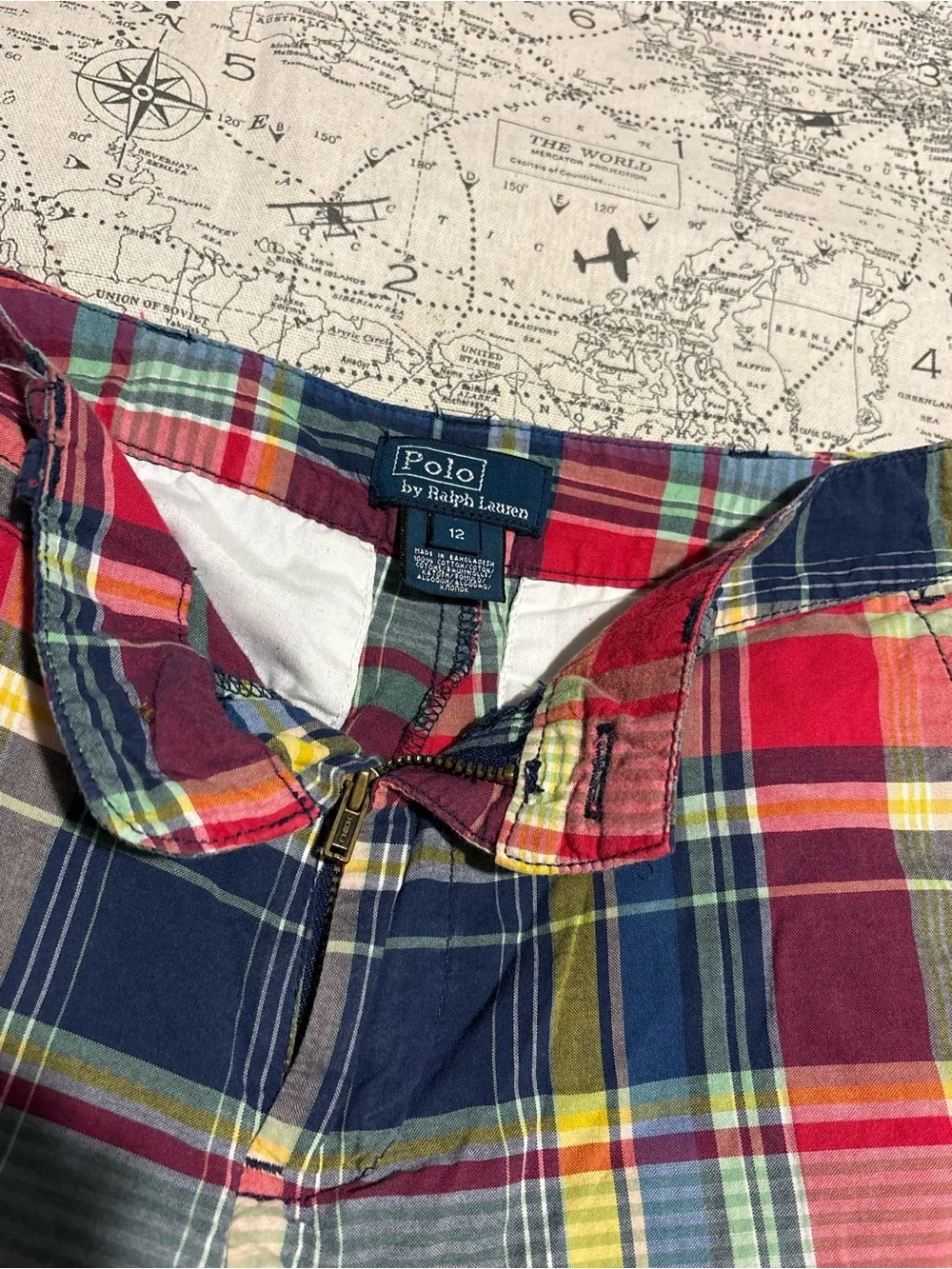 Ralph Lauren Red & Navy Plaid Men’s Shorts